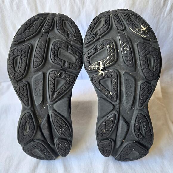 Hoka One One Bondi 8 Women's Triple Black Running Shoes Sneakers Size 9.5 - Picture 6 of 8